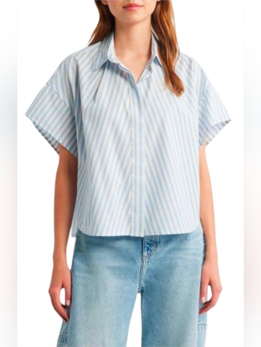 RAG & BONE MAURA COTTON POPLIN SHIRT SMALL